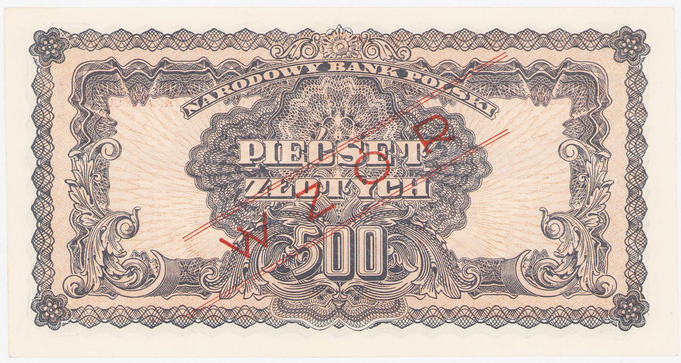 WZÓR 500 złotych 1944 seria Az - OBOWIĄZKOWE - RZADKOŚĆ R6